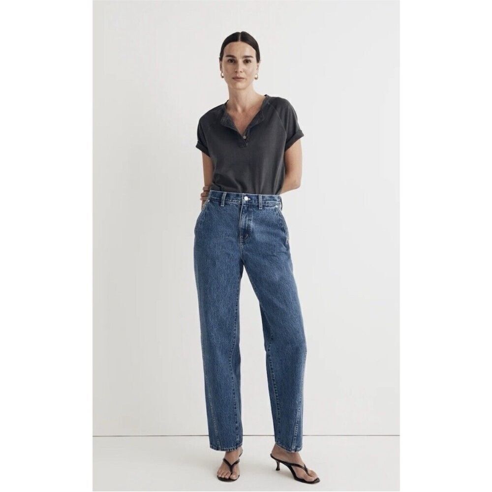 Madewell Baggy Straight Jeans Twisted Seam Edition Women's Size 27 - Picture 2 of 9